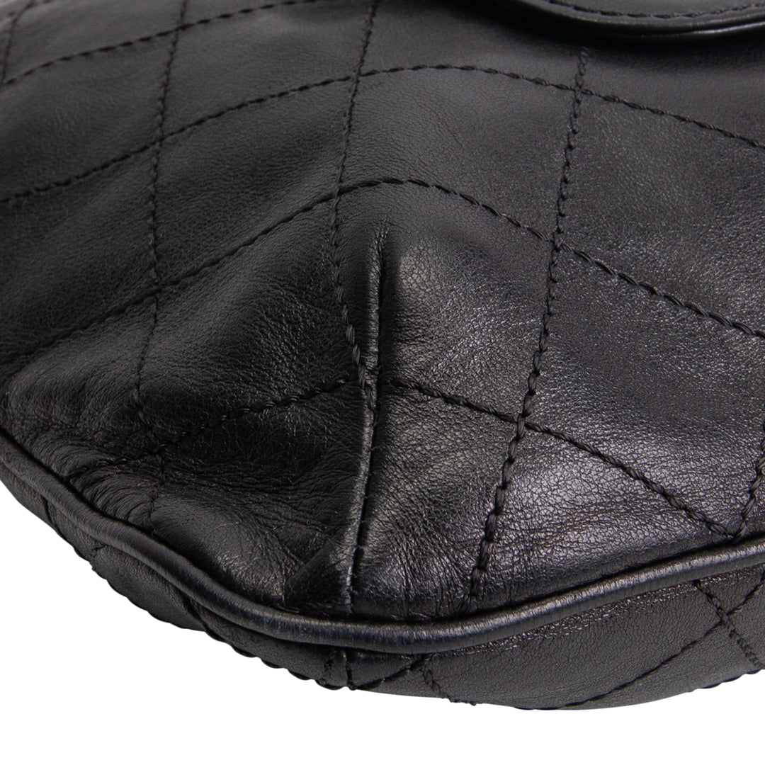 CHANEL Hamptons CC Fold Over Clutch - Black OUTLET FINAL SALE