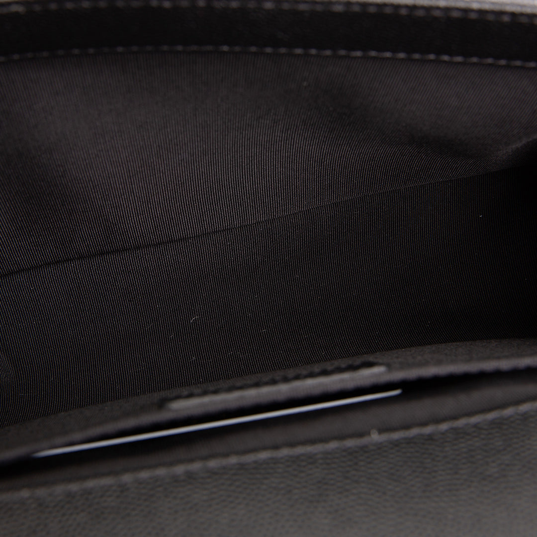 CHANEL Quilted Caviar Medium Boy Bag - Black