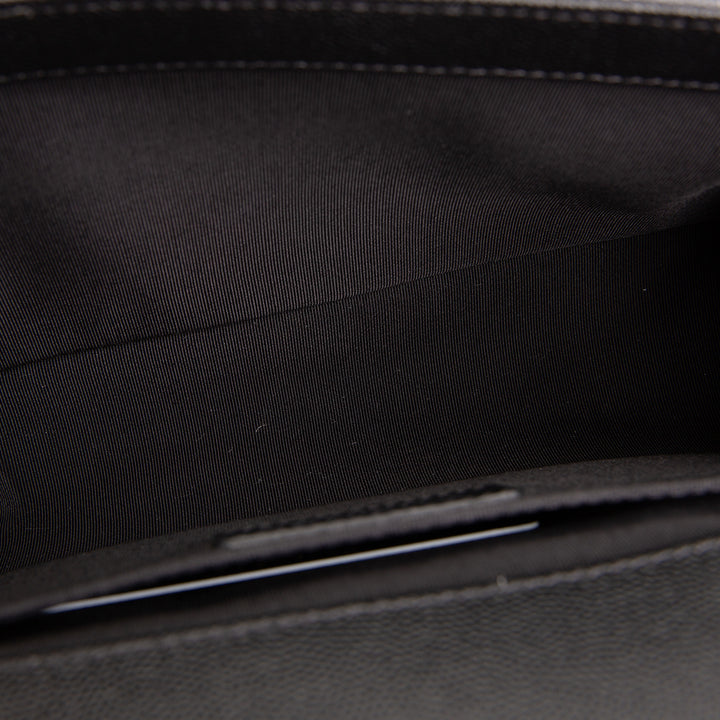 CHANEL Quilted Caviar Medium Boy Bag - Black