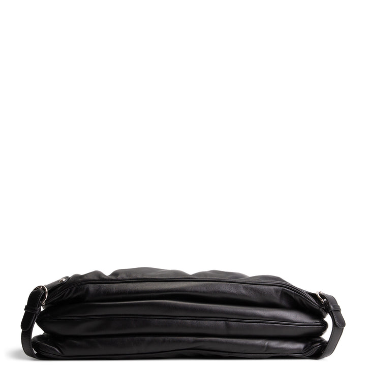 SALVATORE FERRAGAMO XL Leather Shoulder Bag - Black
