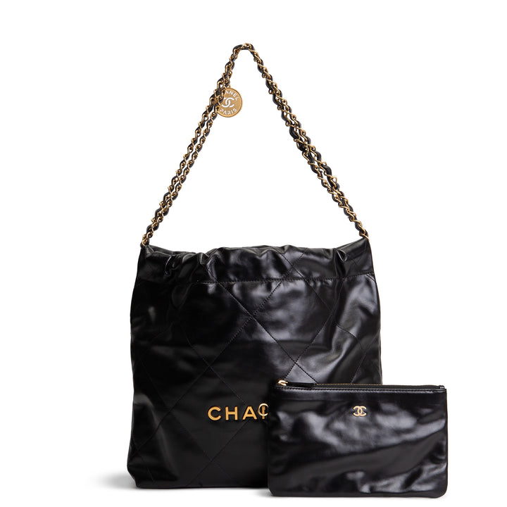 CHANEL Small 22 Hobo w/ Pouch - Black