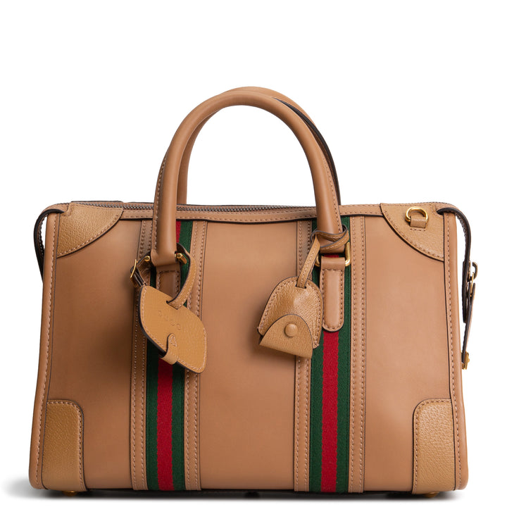 GUCCI Leather Bauletto Top Handle