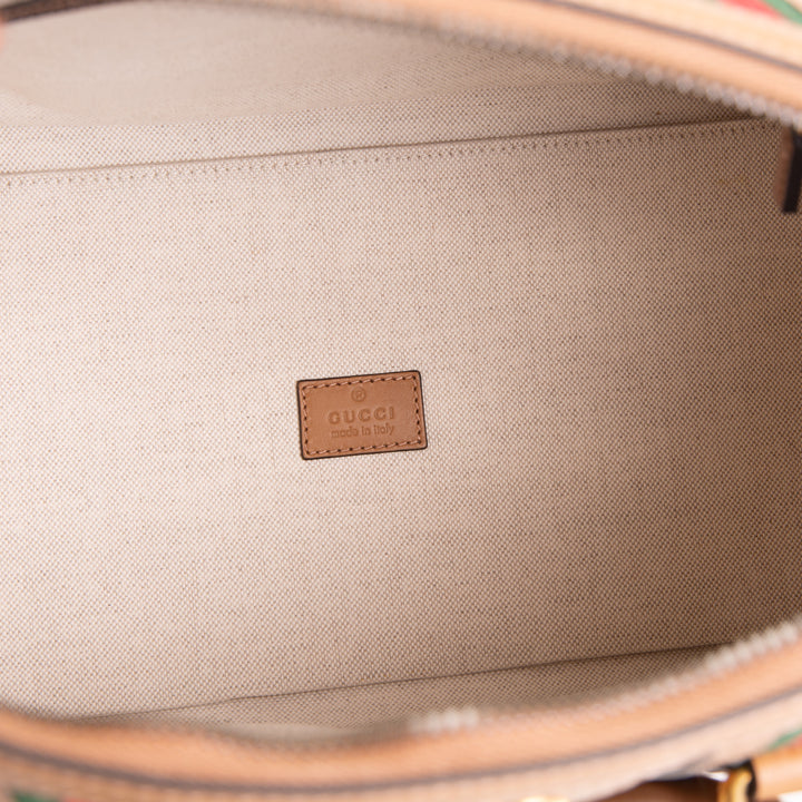 GUCCI Leather Bauletto Top Handle