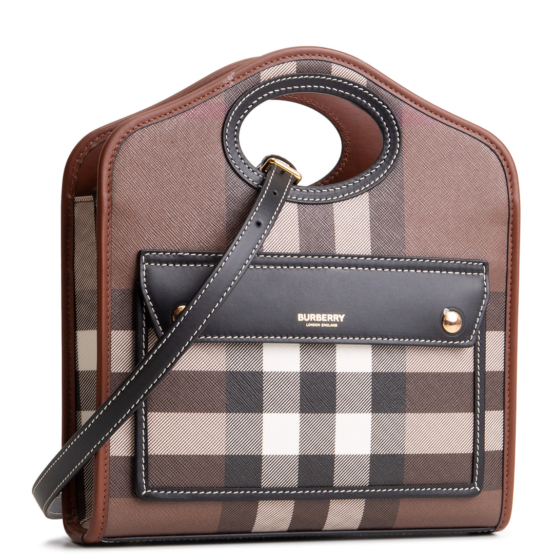 BURBERRY House Check Pocket Tote