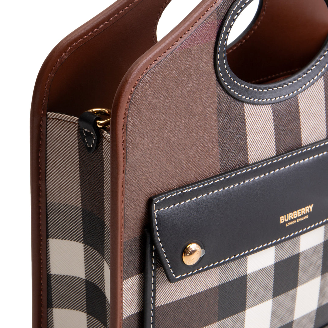 BURBERRY House Check Pocket Tote