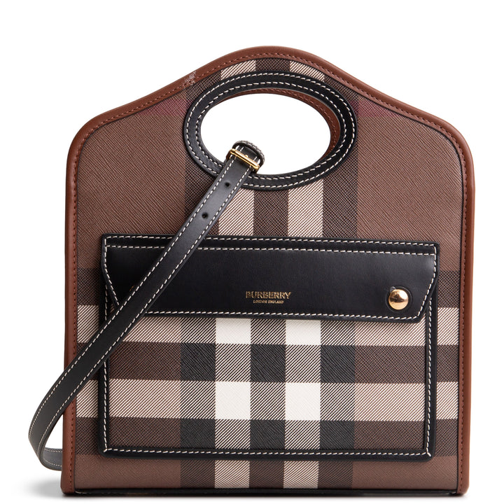 BURBERRY House Check Pocket Tote