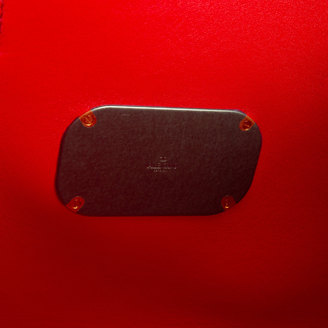 VALENTINO V-Logo Leather Tote
