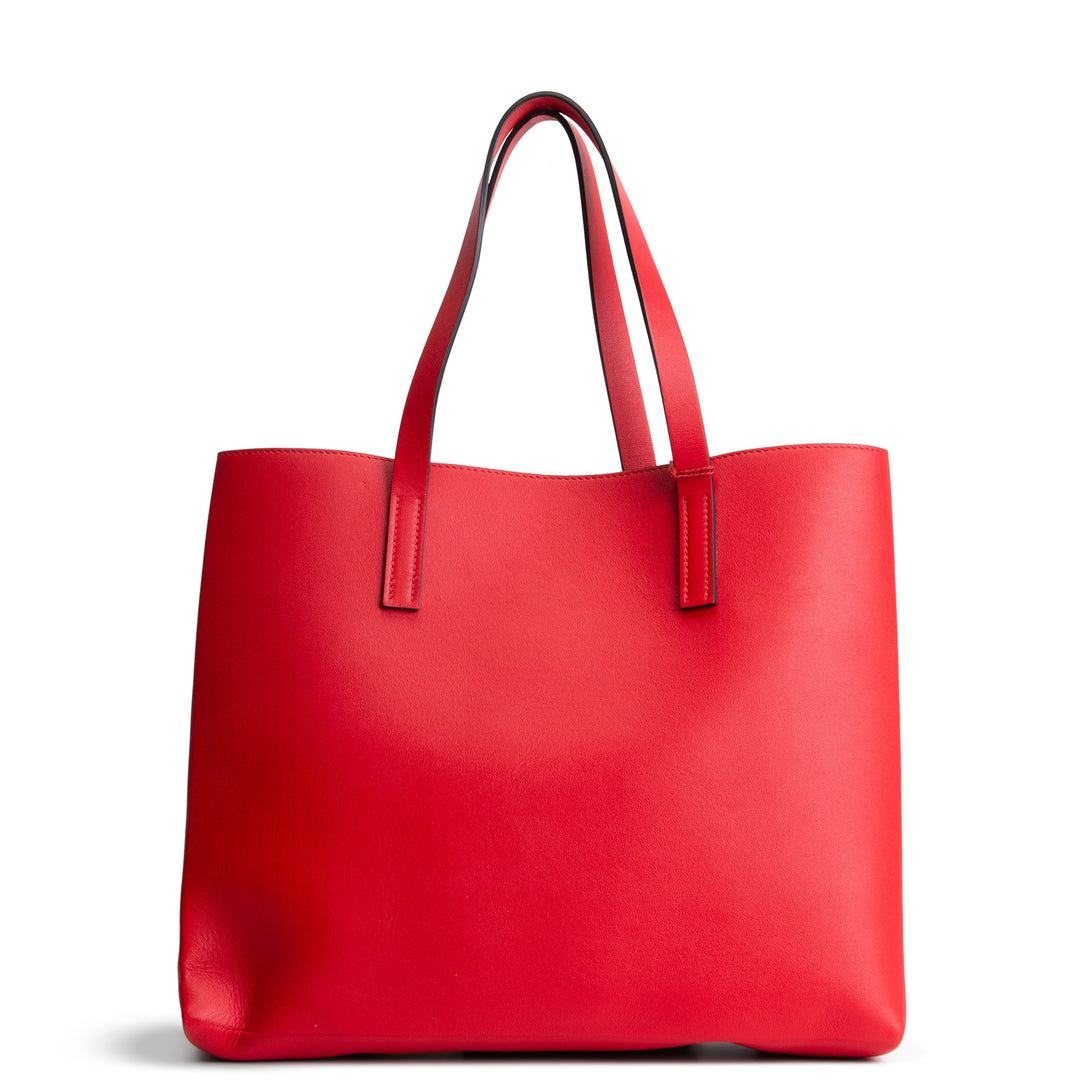 VALENTINO V-Logo Leather Tote