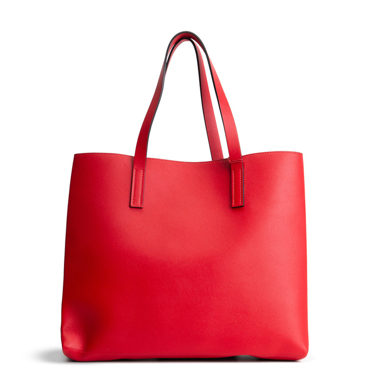 VALENTINO V-Logo Leather Tote