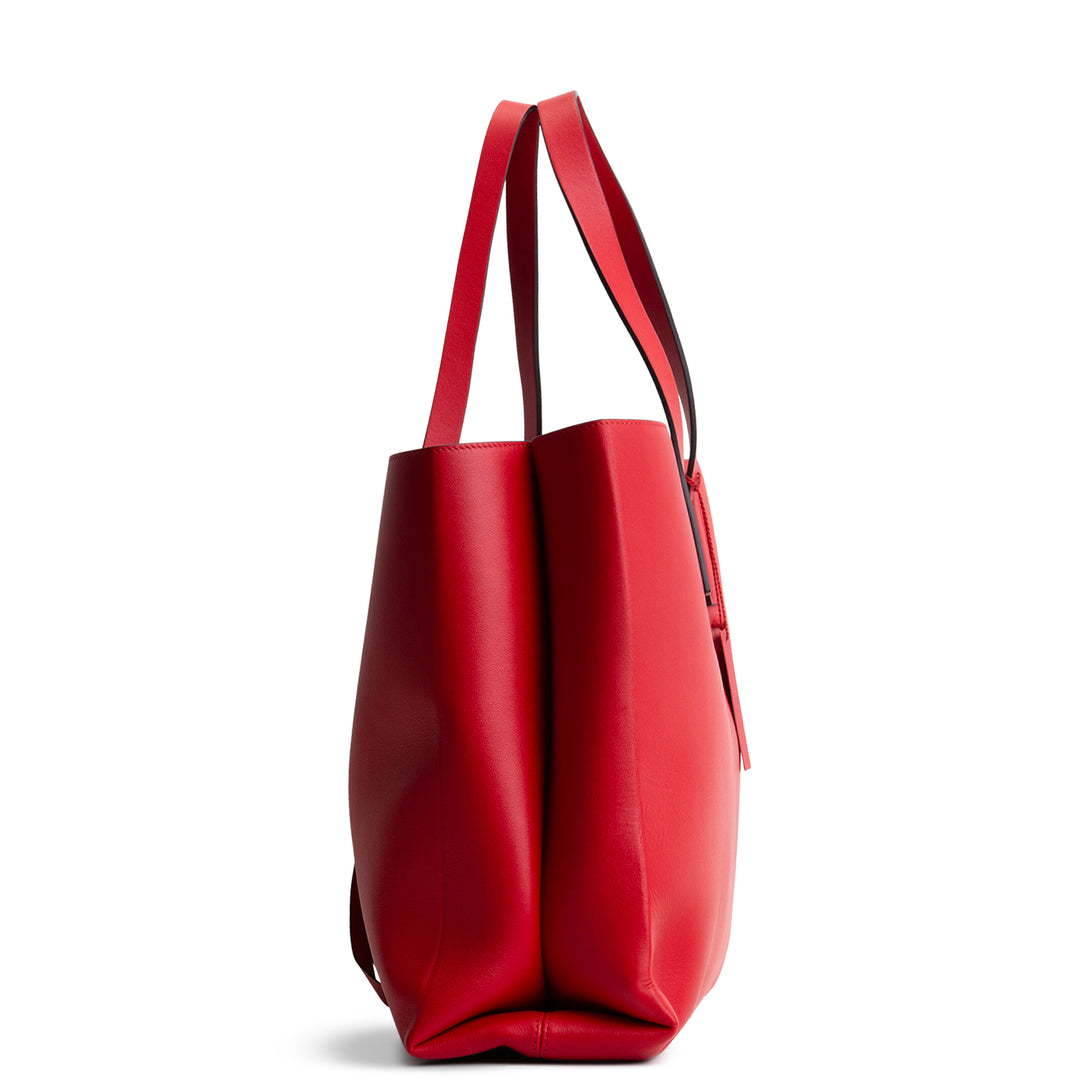 VALENTINO V-Logo Leather Tote