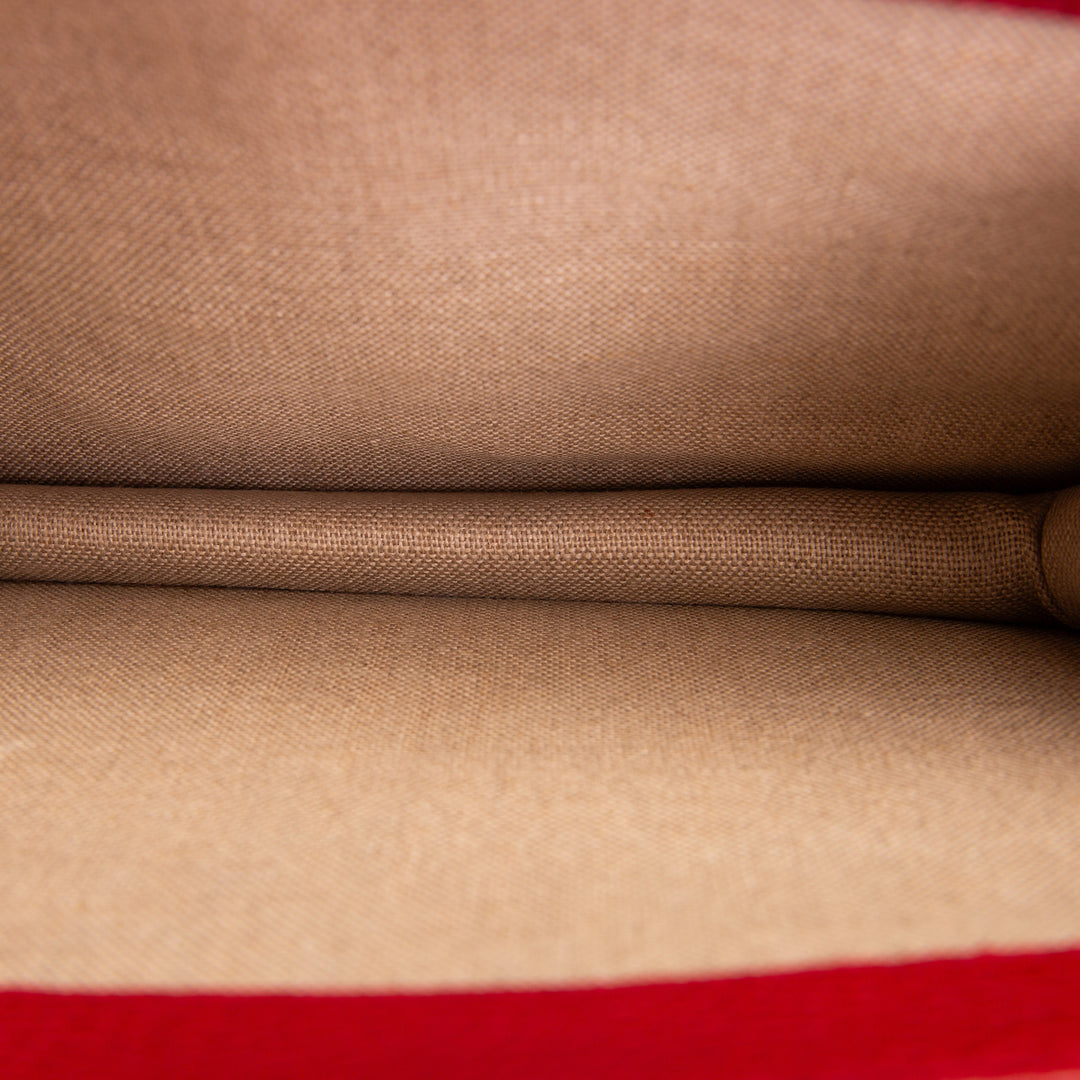 GUCCI Leather Interlocking G Dollar Bag - Red OUTLET FINAL SALE