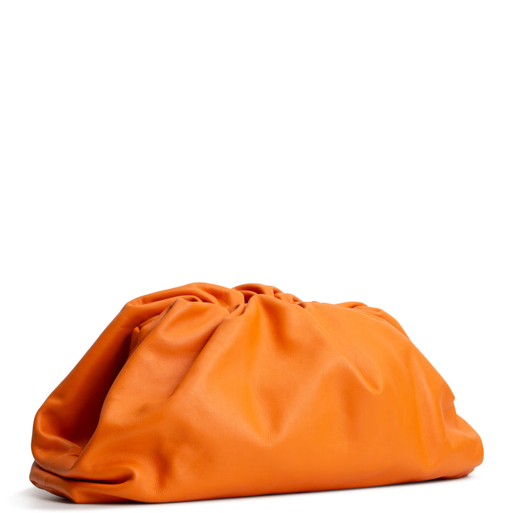 BOTTEGA VENETA Leather "The Pouch" - Orange