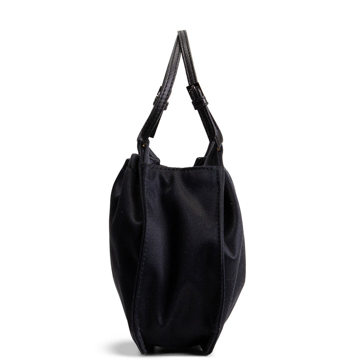 GUCCI Mini Black Silk Drawstring Handbag OUTLET FINAL SALE