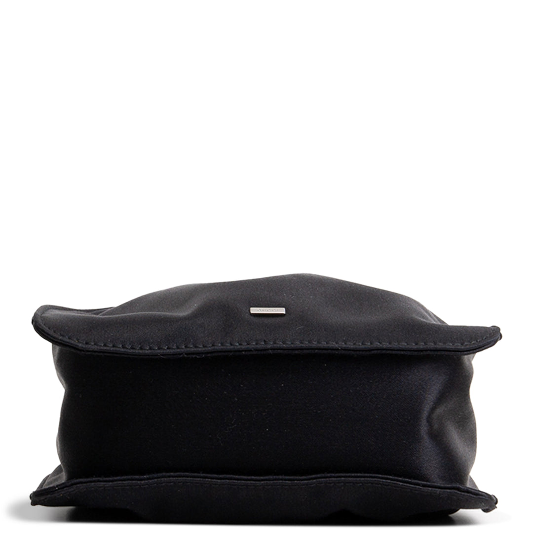 GUCCI Mini Black Silk Drawstring Handbag OUTLET FINAL SALE