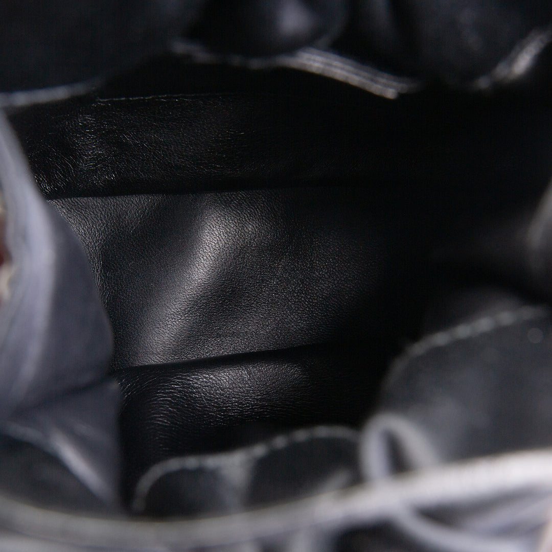 GUCCI Mini Black Silk Drawstring Handbag OUTLET FINAL SALE