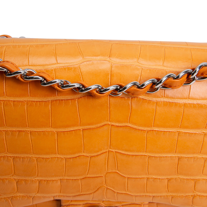 CHANEL Jumbo Double Flap Alligator