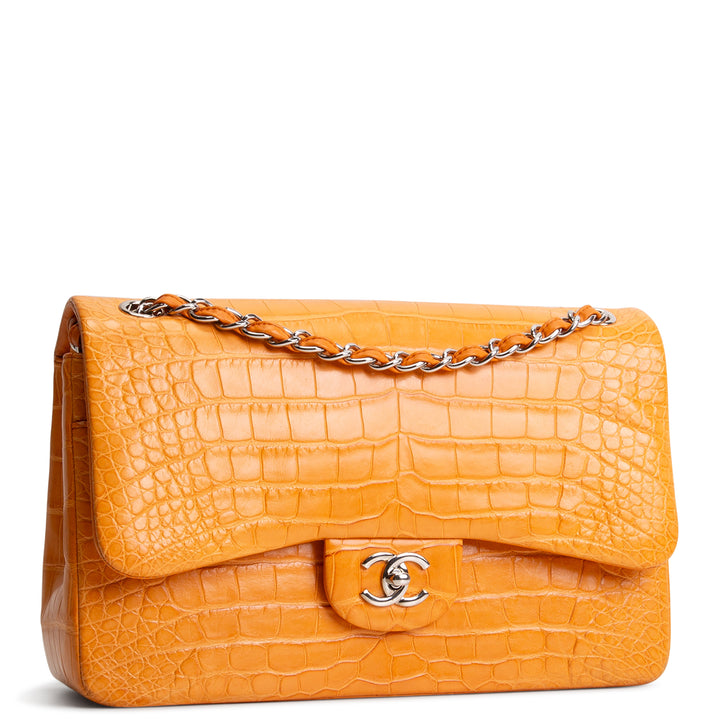 CHANEL Jumbo Double Flap Alligator