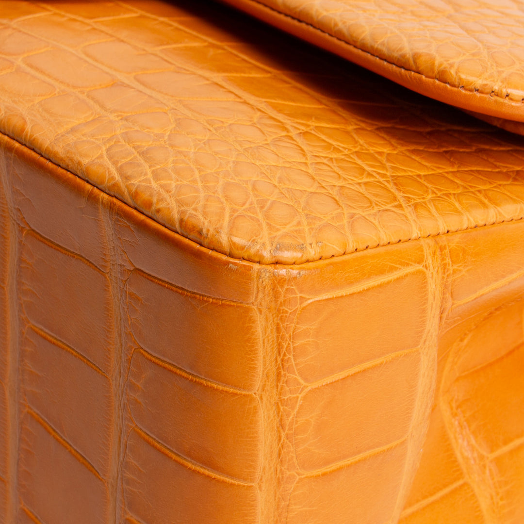 CHANEL Jumbo Double Flap Alligator