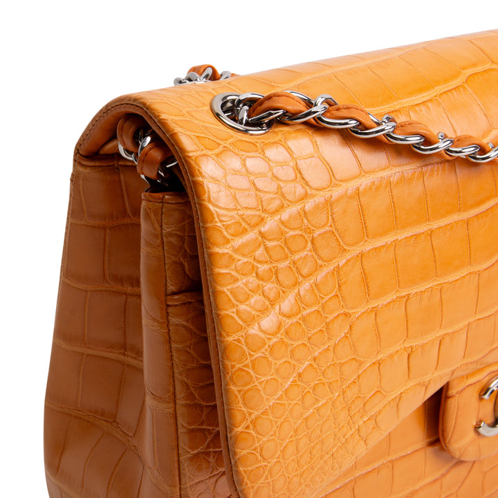 CHANEL Jumbo Double Flap Alligator