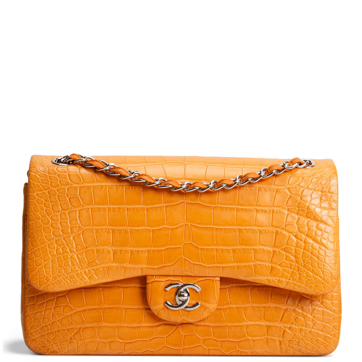 CHANEL Jumbo Double Flap Alligator