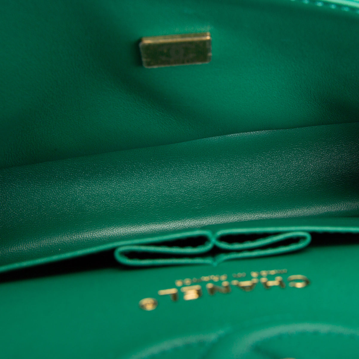 CHANEL Classic Small Lambskin Double Flap - Green
