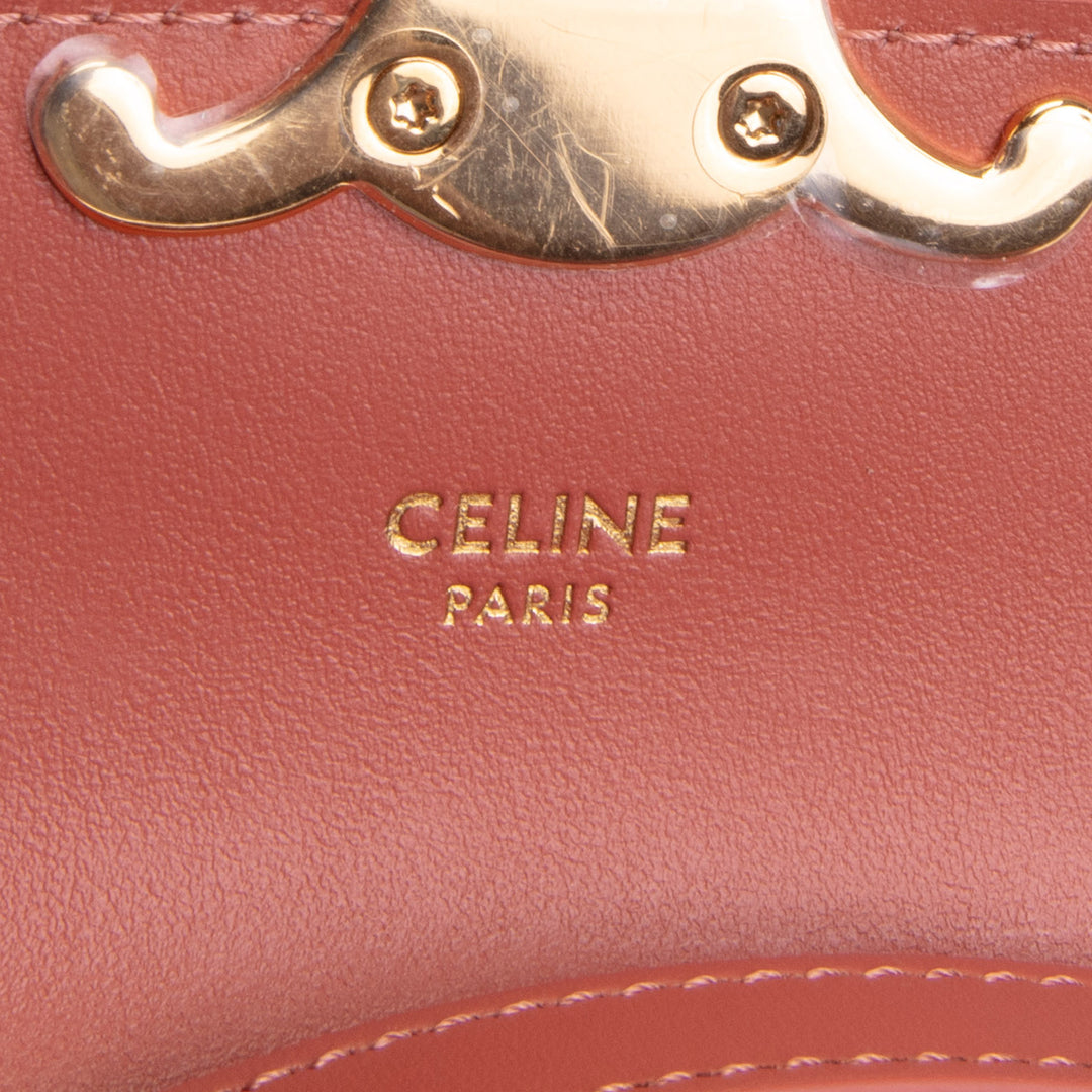 CELINE Triomphe Claude Mini - Terracotta