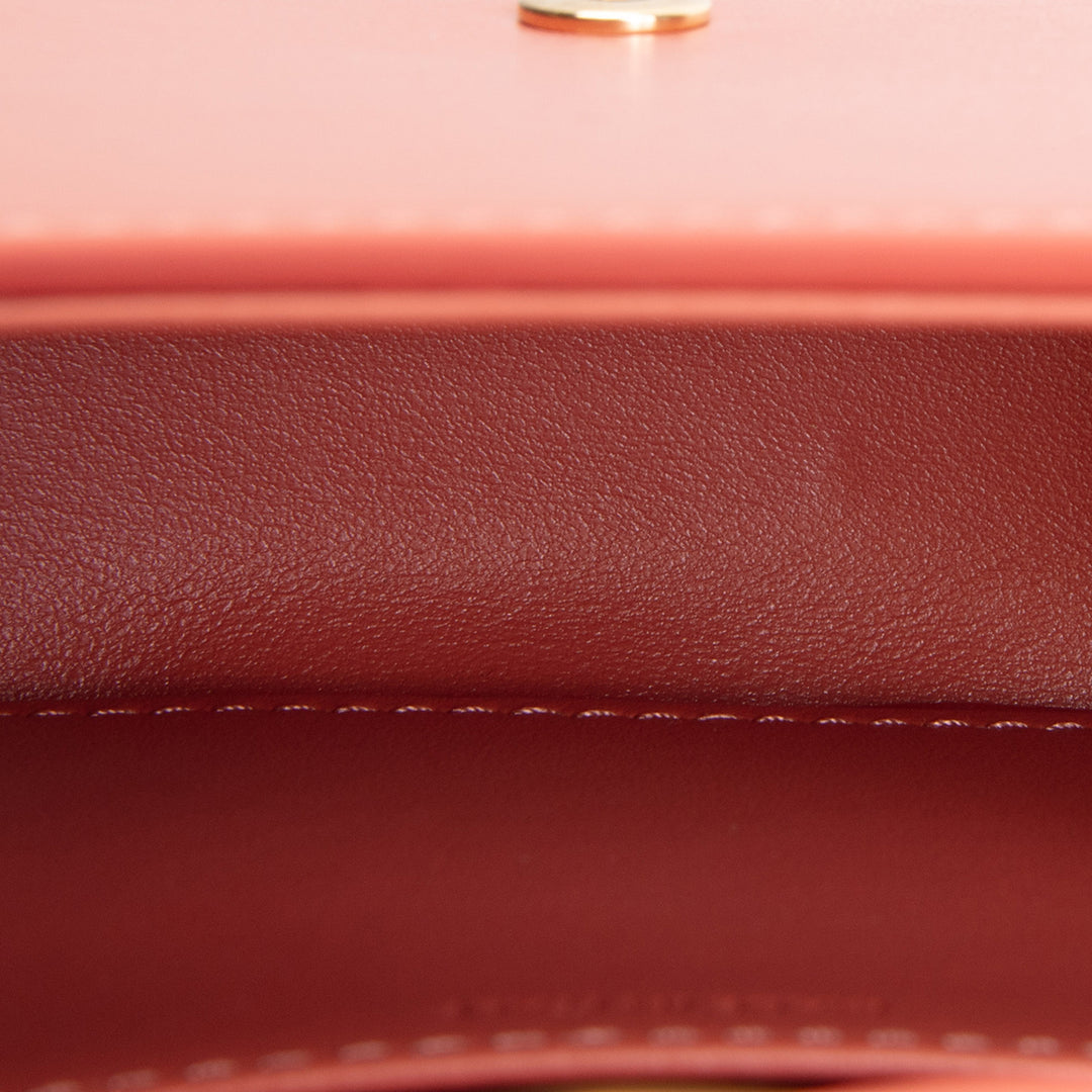 CELINE Triomphe Claude Mini - Terracotta