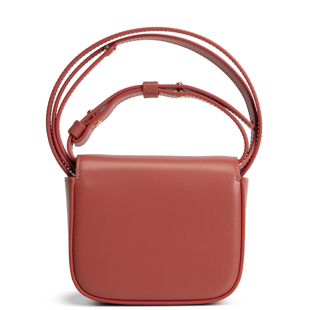 CELINE Triomphe Claude Mini - Terracotta
