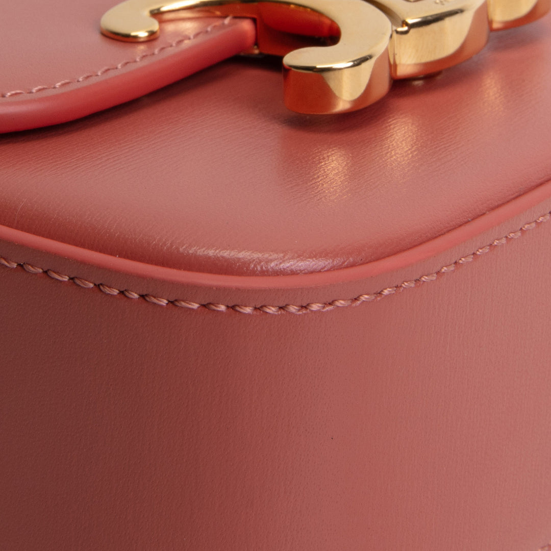 CELINE Triomphe Claude Mini - Terracotta