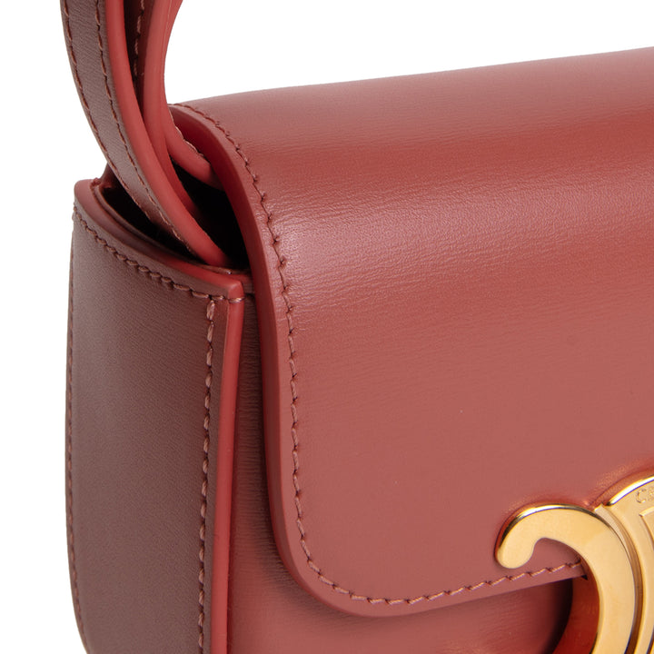 CELINE Triomphe Claude Mini - Terracotta