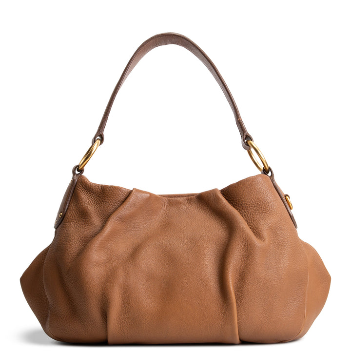 PRADA Vitello Daino Leather Hobo