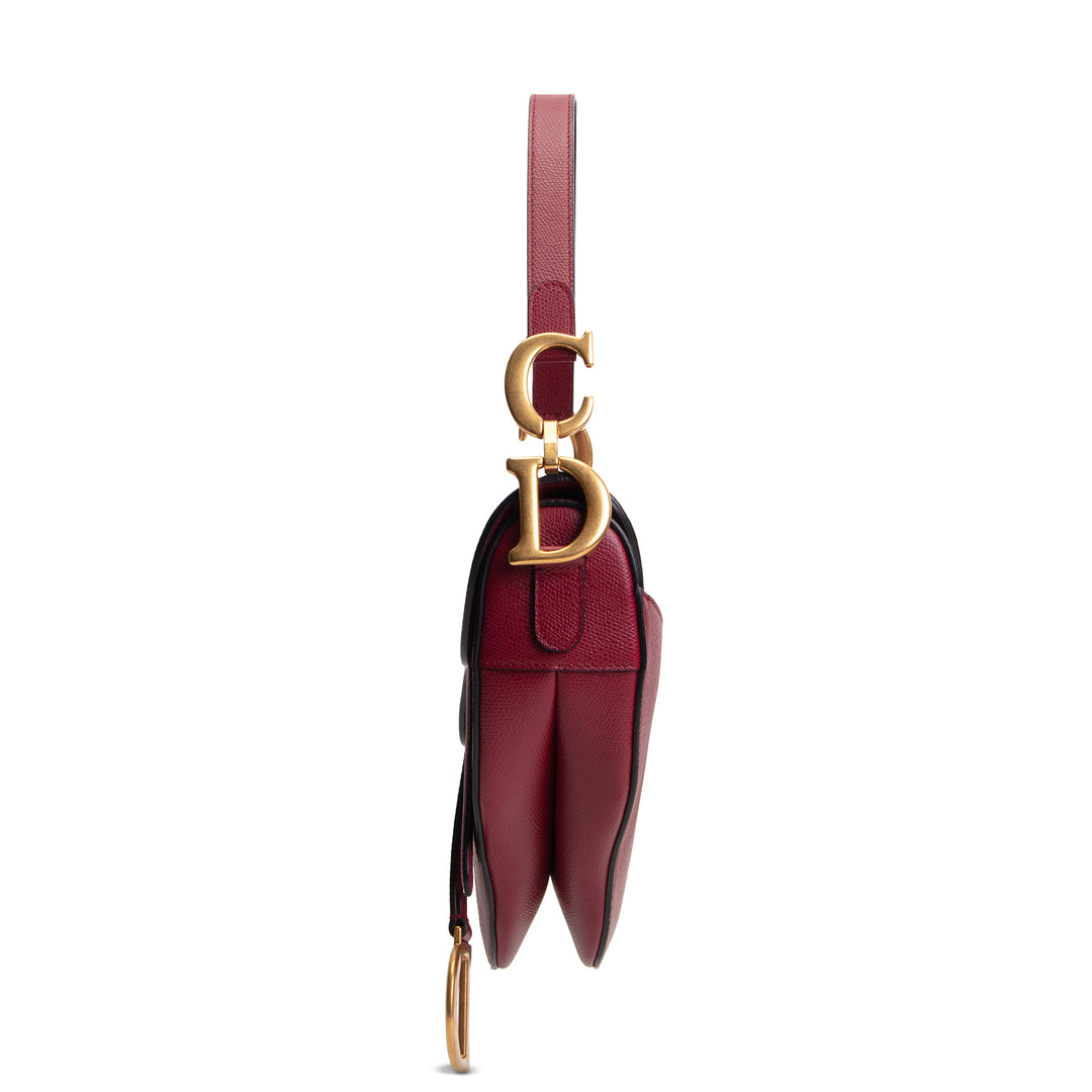 DIOR Saddle Bag - Burgundy