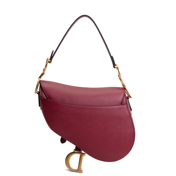 DIOR Saddle Bag - Burgundy