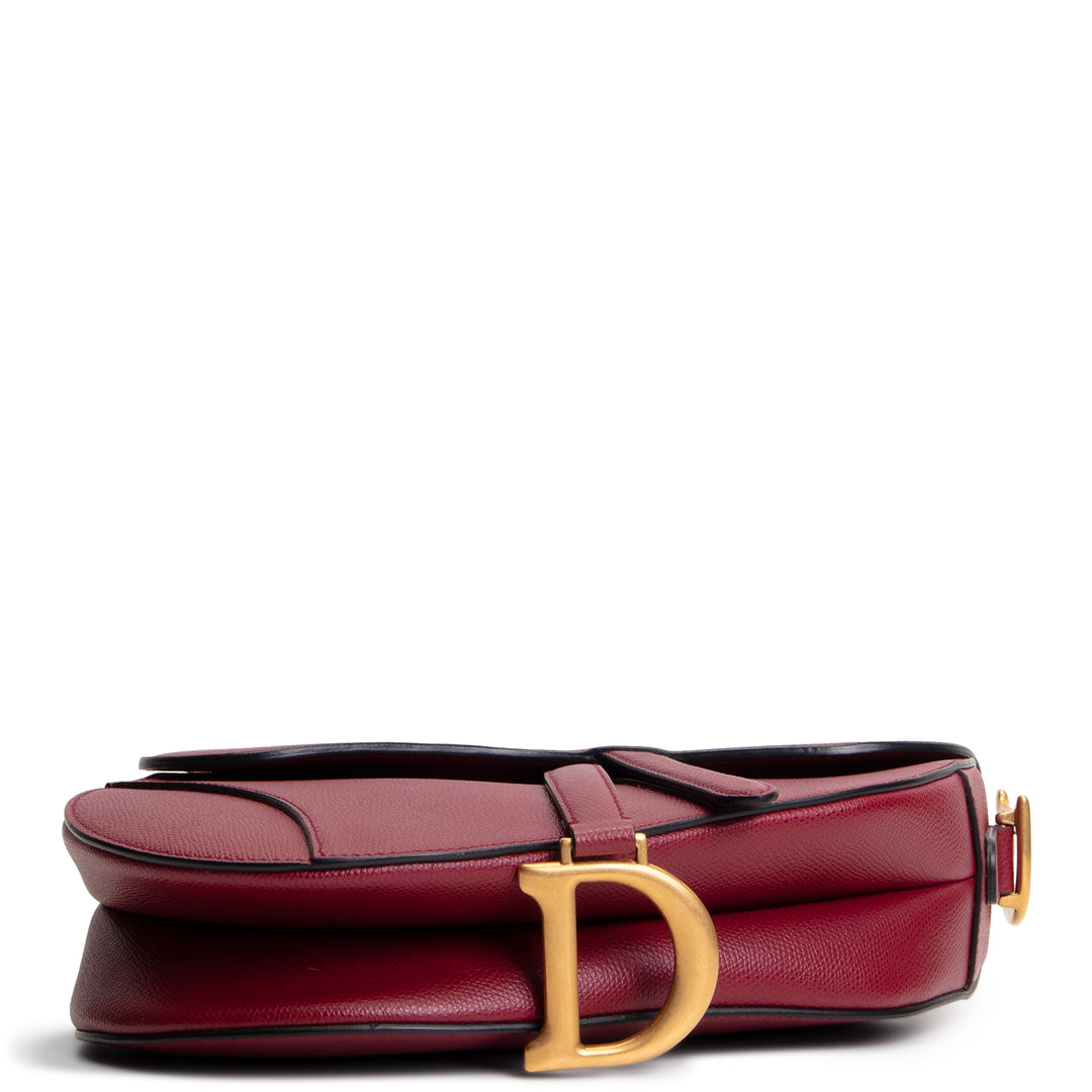 DIOR Saddle Bag - Burgundy
