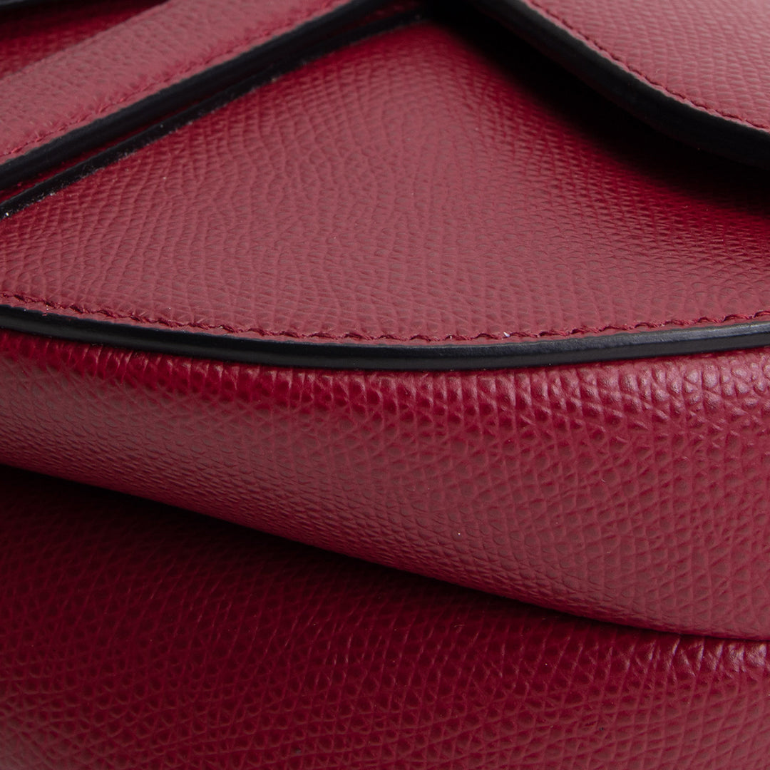 DIOR Saddle Bag - Burgundy