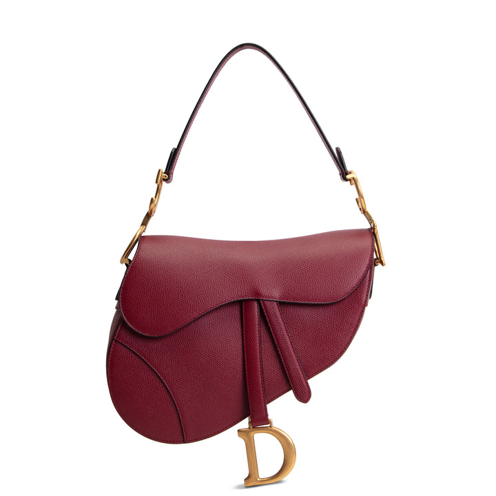 DIOR Saddle Bag - Burgundy