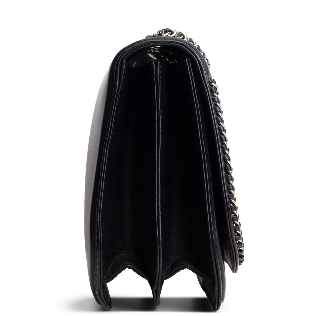 CHANEL Front Chain Flap Bag - Black