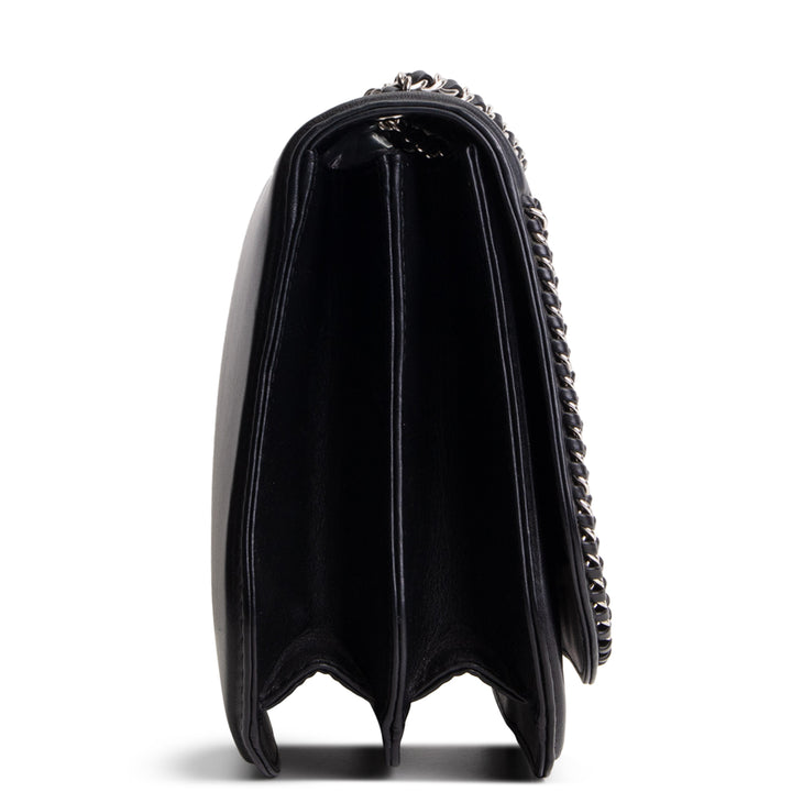 CHANEL Front Chain Flap Bag - Black