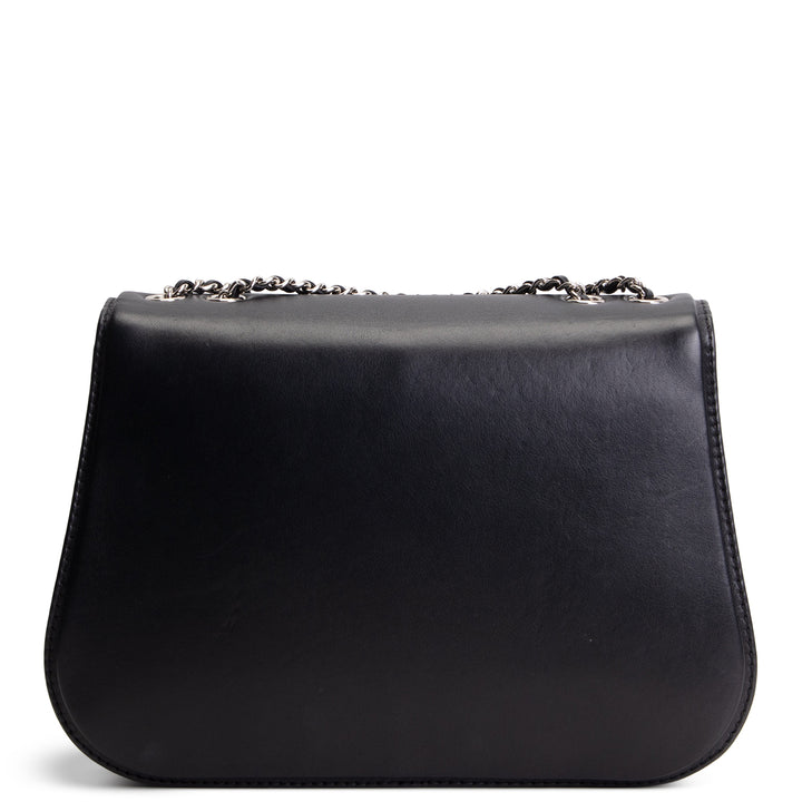 CHANEL Front Chain Flap Bag - Black