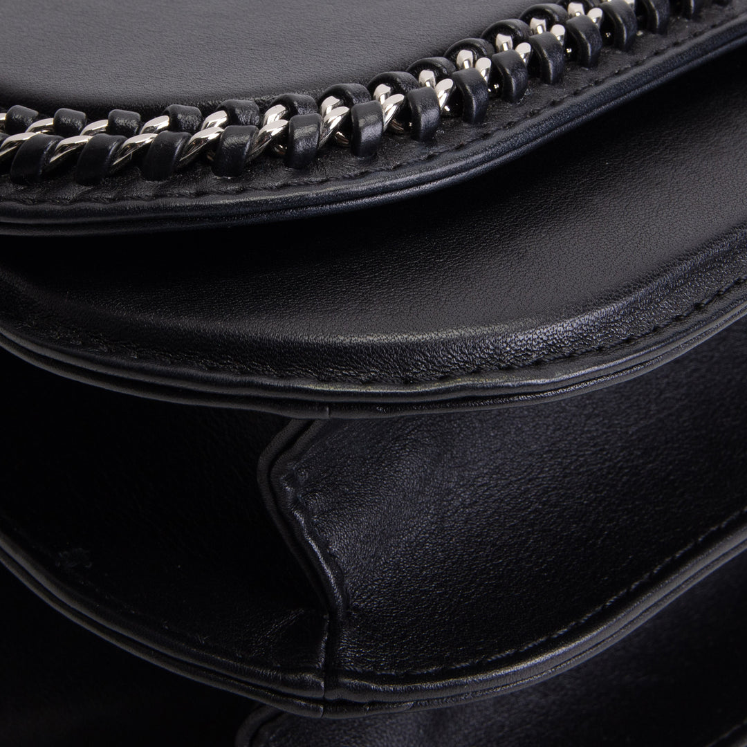 CHANEL Front Chain Flap Bag - Black
