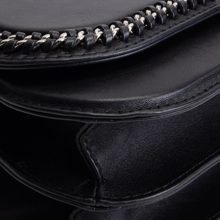 CHANEL Front Chain Flap Bag - Black