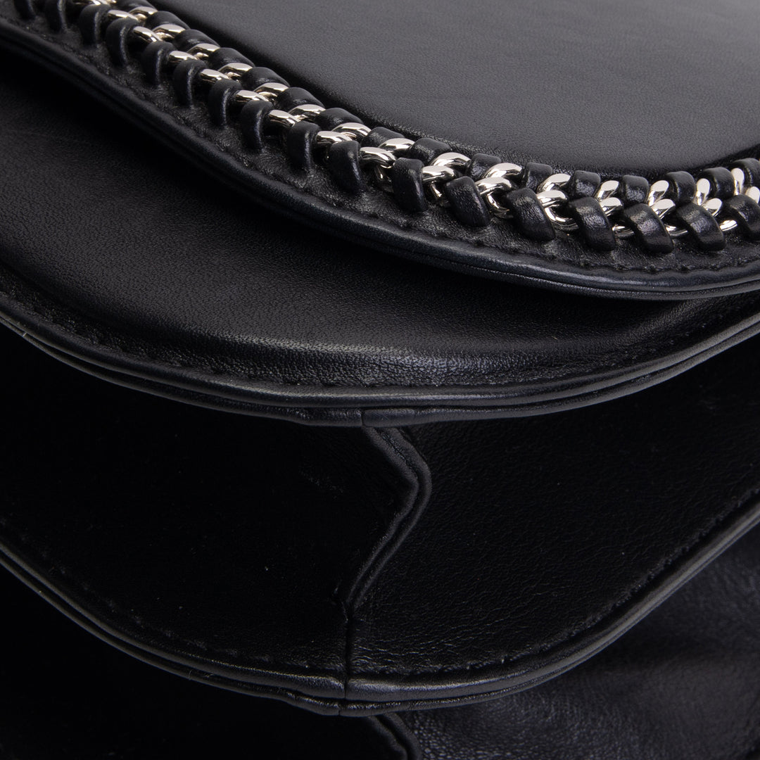 CHANEL Front Chain Flap Bag - Black