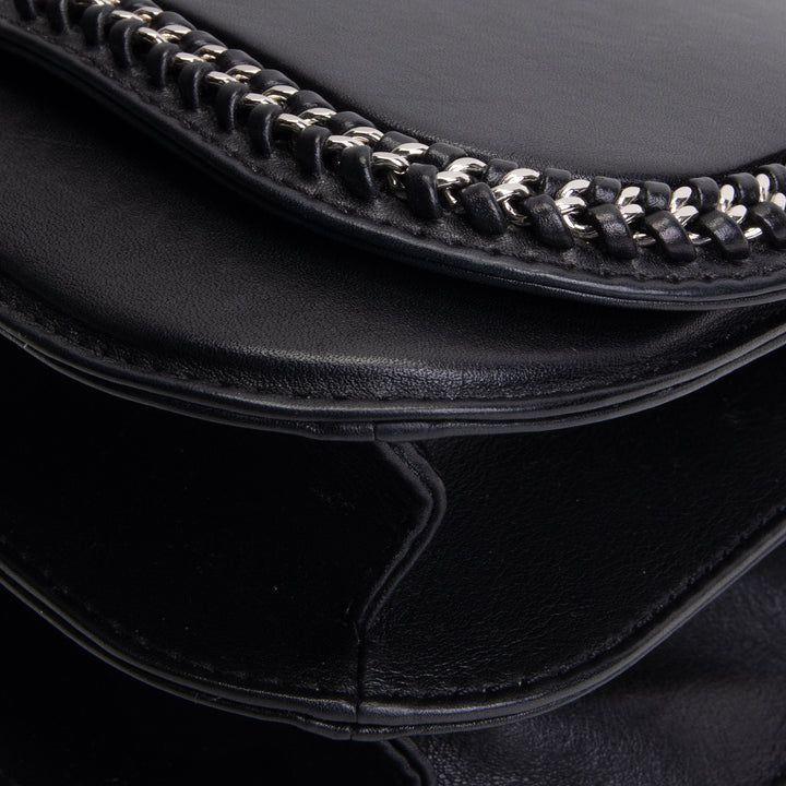 CHANEL Front Chain Flap Bag - Black