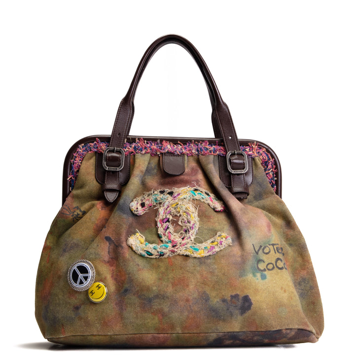 CHANEL Graffiti On The Pavements Bowling Bag