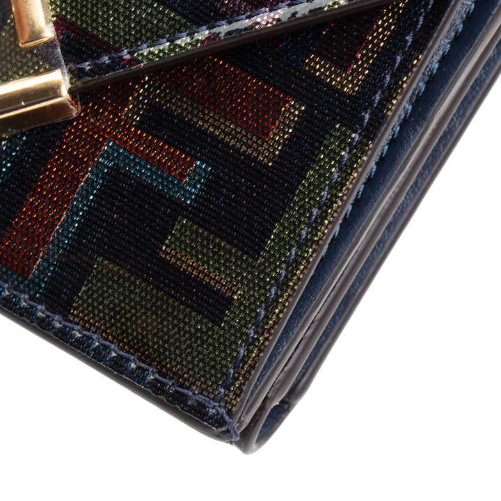 FENDI Patent FF Diamonds Trifold Wallet - Multicolore