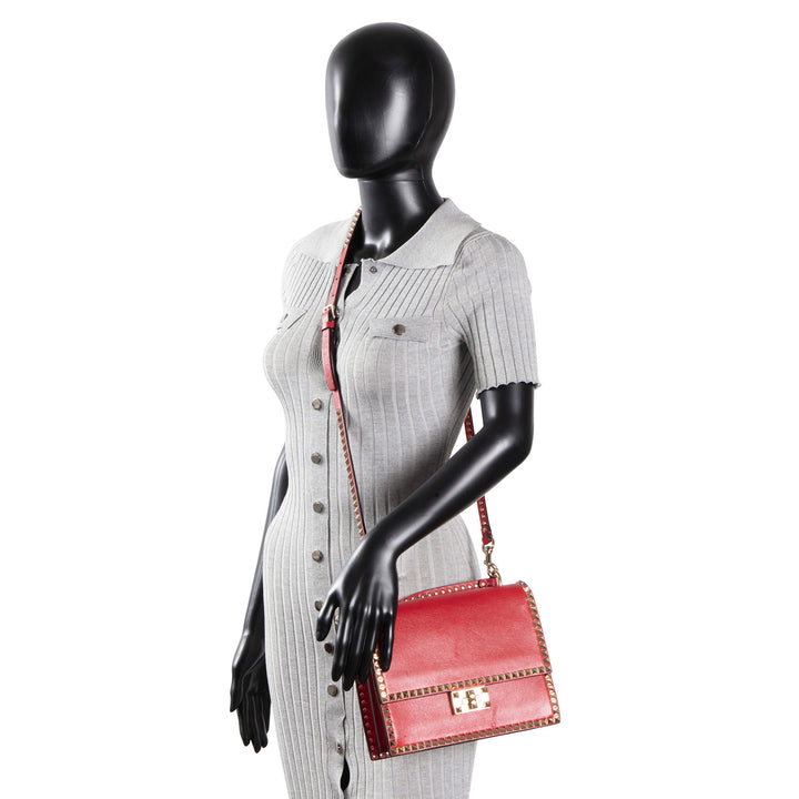 VALENTINO Rockstud No Limit Top Handle Flap Bag