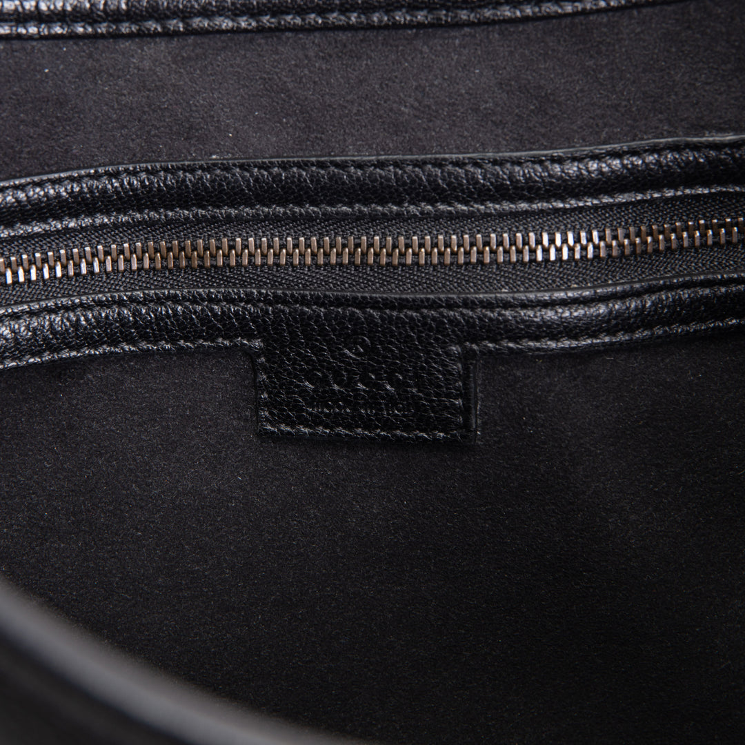 GUCCI Medium Aphrodite Shoulder Bag - Black OUTLET FINAL SALE