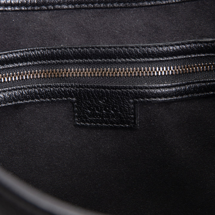 GUCCI Medium Aphrodite Shoulder Bag - Black OUTLET FINAL SALE