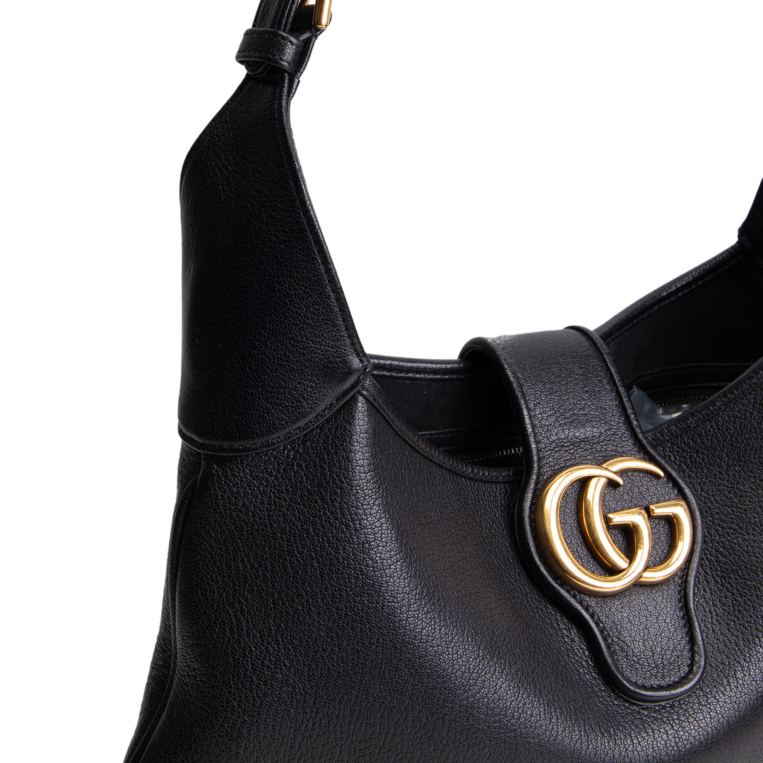GUCCI Medium Aphrodite Shoulder Bag - Black OUTLET FINAL SALE