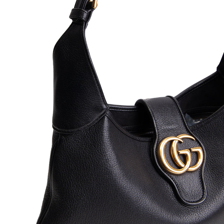 GUCCI Medium Aphrodite Shoulder Bag - Black OUTLET FINAL SALE